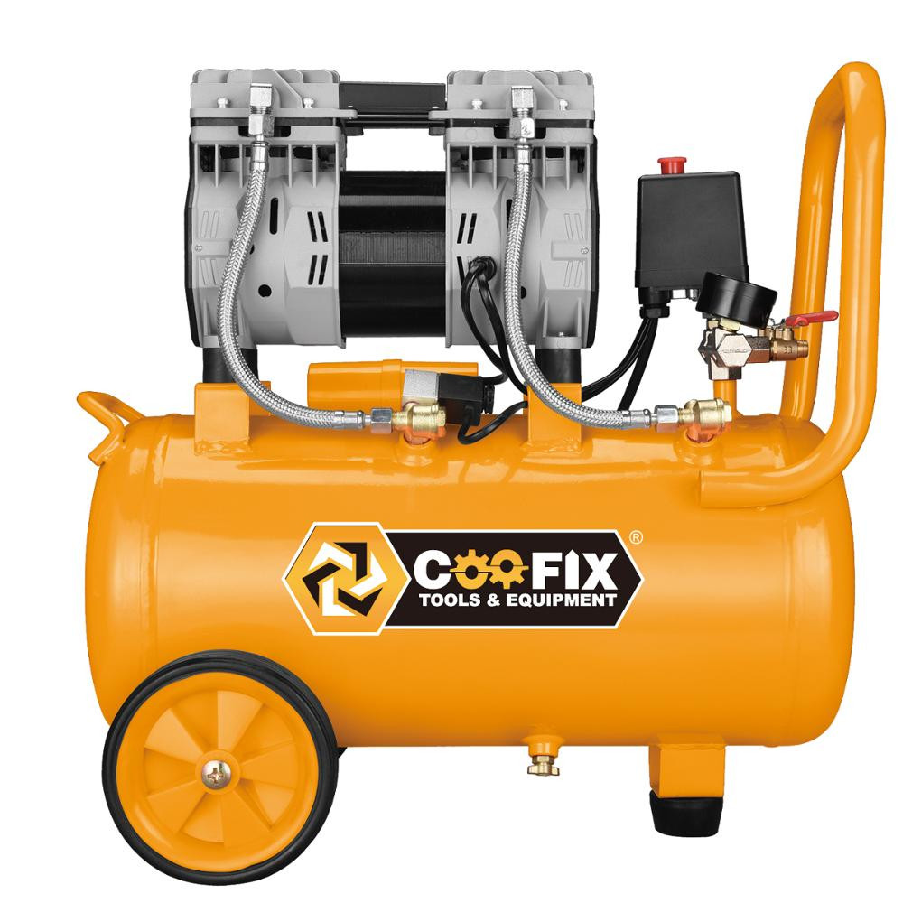 Silent oil-free air compressors